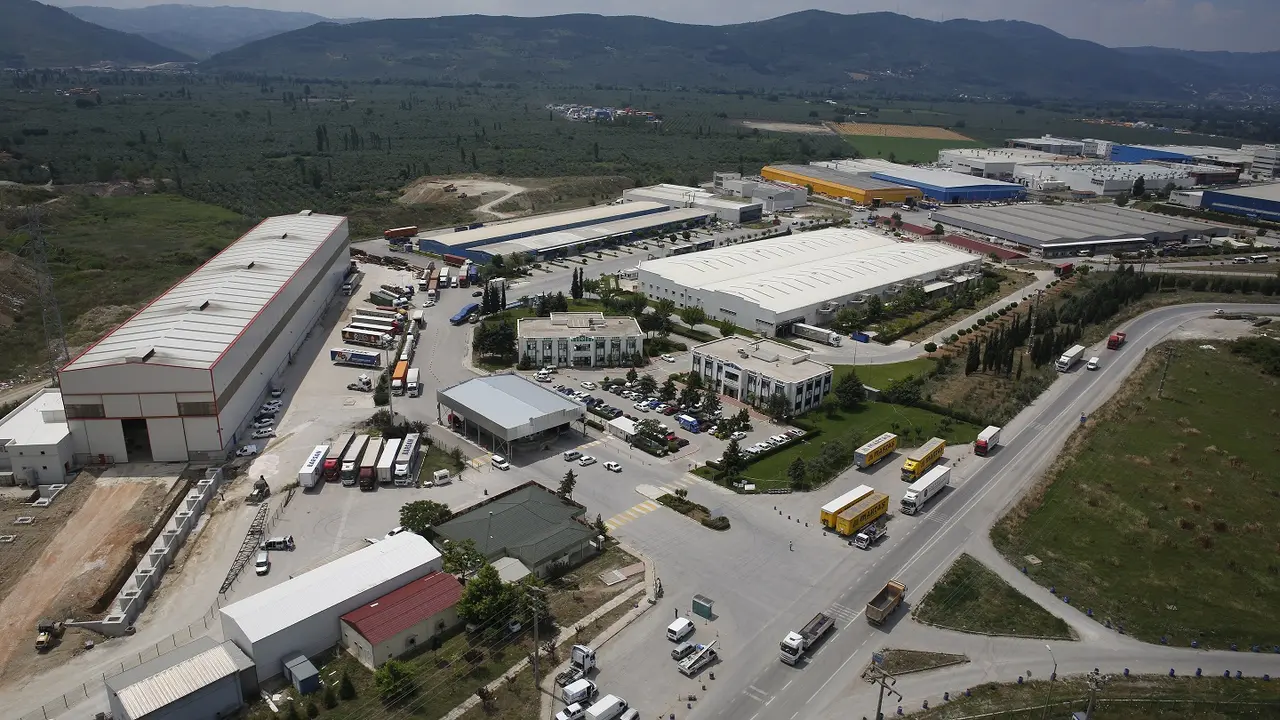 Bursa Serbest Bölge giriş alanı